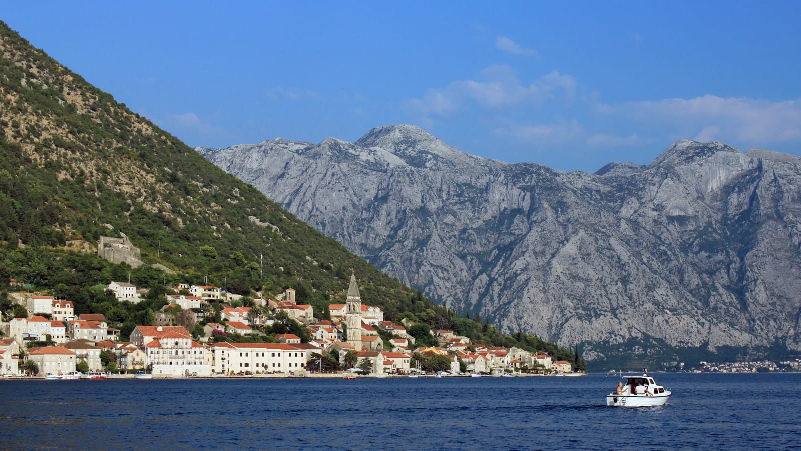 Perast and the mountains of Boka
